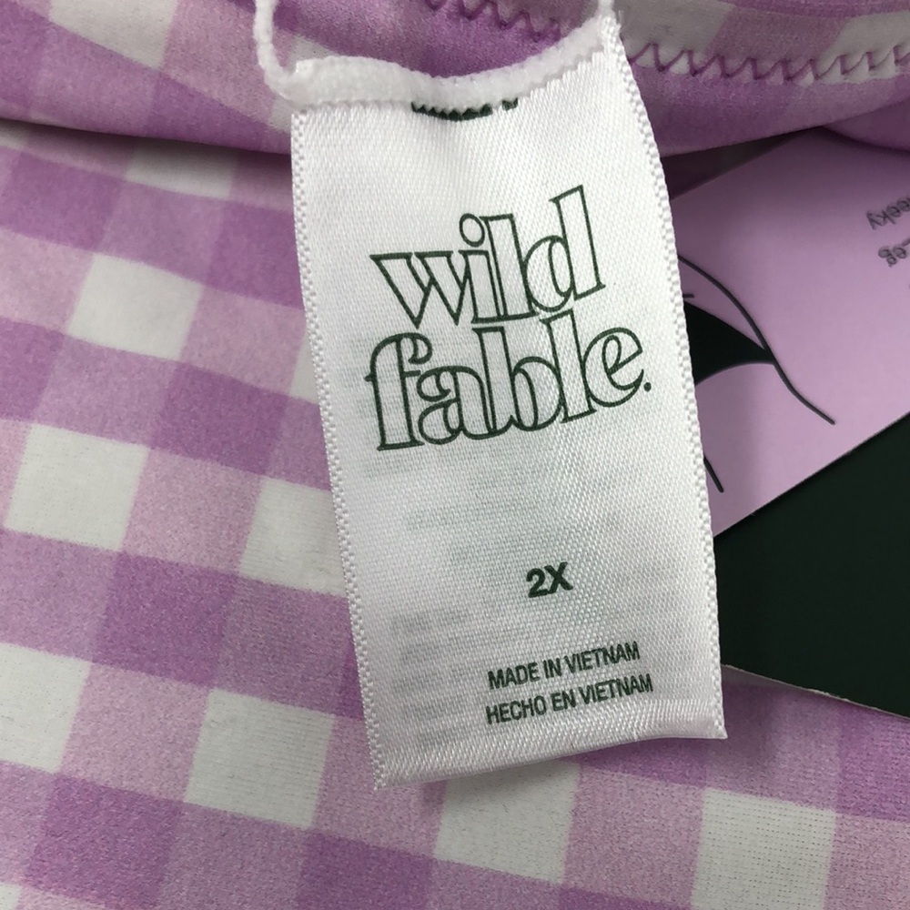 Wild Fable Bikini Bottom Women’s Size 2X (20-22) Reversible Low-Rise High Leg - Picture 10 of 11